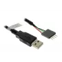 USB-kaapeli Akasa 0,4 m USB A musta