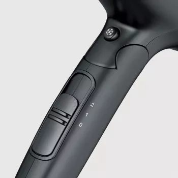 Hiustenkuivaaja SEVERIN HT 0159 — 1600 W, kaksoisjännite 110/220–240 V, 2 nopeutta, kylmäilmapainike, 1,8 m johto, musta
