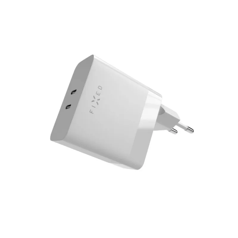Laturi FIXED FIXC65-2C-WH sisäkäyttöön AC-pikalataus 2x USB Type-C