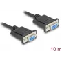 DeLOCK 86827 sarjakaapeli musta 10 m DB-9