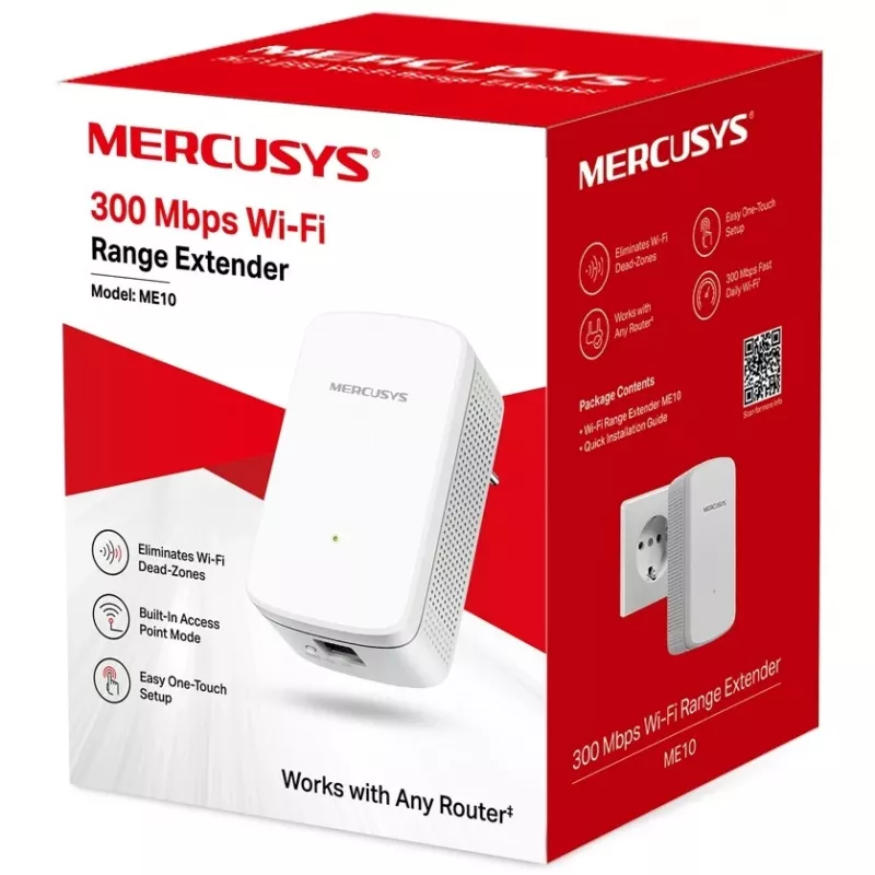 Mercusys ME10 V1 WLAN-toistin Montebar i wall