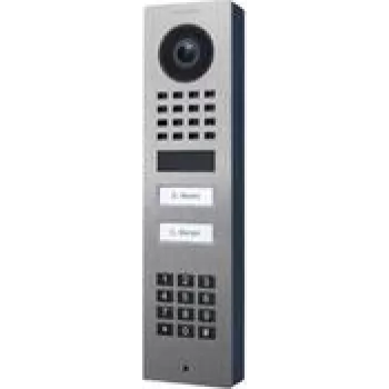 Videopuhelin-järjestelmä DoorBird D1102KV — ruostumaton teräs, 1080p, teleobjektiivi, 140° vaakasuora, IP65, IK08