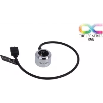 Alphacool Aurora HardTube LED -rengas 16 mm kromi - RGB (15354)