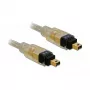 FireWire A/A -kaapeli DeLOCK 1,0 m harmaa