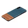 Älypuhelinkotelo man and wood iPhone XS Max:lle — Denim musta