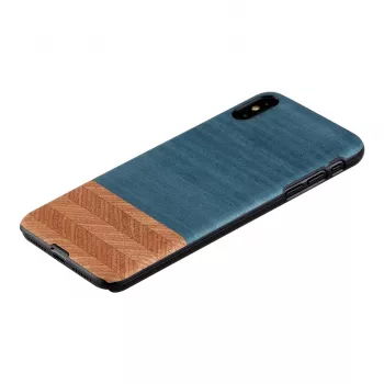 Älypuhelinkotelo man and wood iPhone XS Max:lle — Denim musta