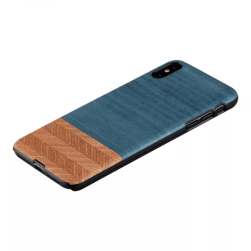 Älypuhelinkotelo man and wood iPhone XS Max:lle — Denim musta