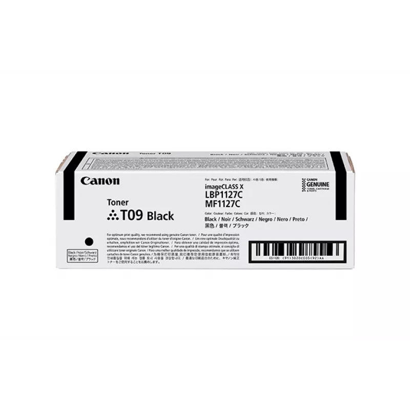 Canon TONER T09 BK värikasetti 1 kpl alkuperäinen musta