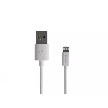 Natec Prati Lightning-kaapeli (uros)->USB-A (uros) 2 m MFi valkoinen NKA-2149