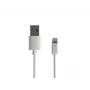 Natec Prati Lightning-kaapeli (uros)->USB-A (uros) 2 m MFi valkoinen NKA-2149