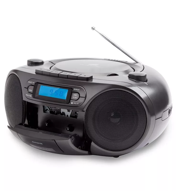 Kannettava stereojärjestelmä Aiwa BBTC-550BK Digital 6 W FM PLL musta