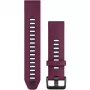 Silikoninen kellonranneke GARMIN Quickfit 010-13391-04, 20 mm, grafiitti/punainen