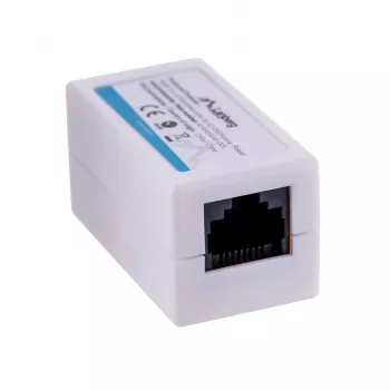 LANBERG kaapelin sukupuolenmuunnin RJ-45–RJ-45, naaras–naaras, U/UTP Cat5e, valkoinen