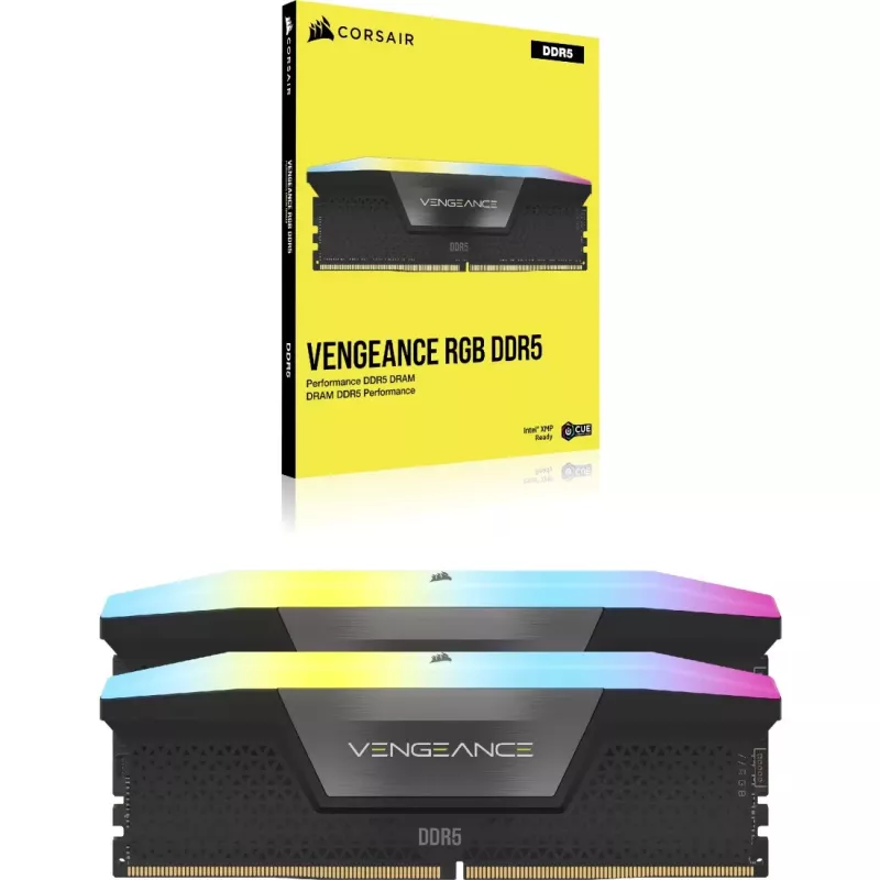 DIMM 48 GB DDR5-6400 (2x 24 GB) Dual-Kit (musta, CMK48GX5M2B6400C36, Vengeance, INTEL XMP)
