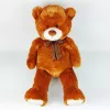 Maskotti pehmo-teddykarhu rusetilla 70 cm ruskea