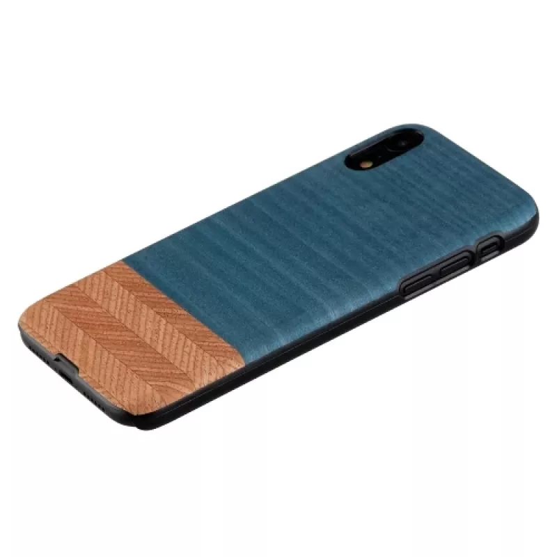 man and wood -älypuhelinkotelo iPhone XR:lle – Denim musta suojakotelo