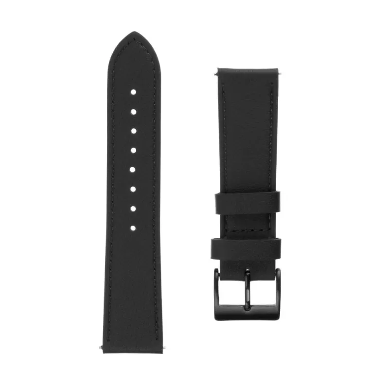 Nahkaranneke FIXED FIXLST-20MM-BK – 20 mm pikavaihto musta älykelloihin