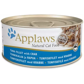 APPLAWS tonnikalafilee ja taskurapu liemessä – märkäruoka kissoille – 70g