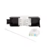 LogiLink NK4066 Keystone-moduuli litteä musta valkoinen RJ-45