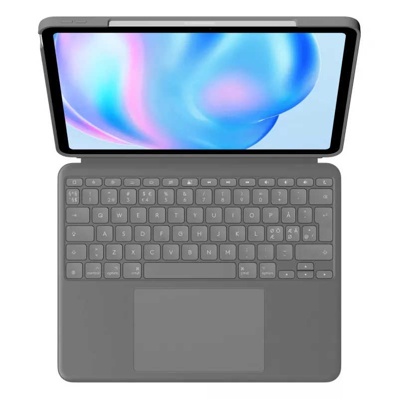 Logitech Combo Touch -näppäimistö QWERTY tanska suomi norja ruotsi Smart Connector harmaa