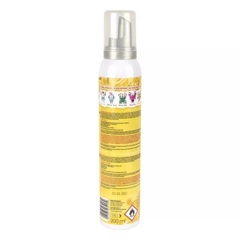 Kylpyvaahtolelu Tuban TUBI FOAM keltainen 200 ml