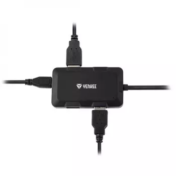 Yenkee YHB 4341BK 4-porttinen USB 3.0 -keskitin Micro-USB-virtaliitännällä