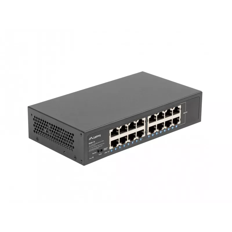 Lanberg-kytkin RSGE-16 Rack 10/19 (16-porttinen 1 Gb)