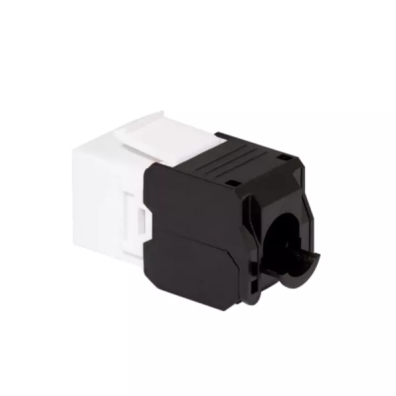 LogiLink NK4066 Keystone-moduuli litteä musta valkoinen RJ-45