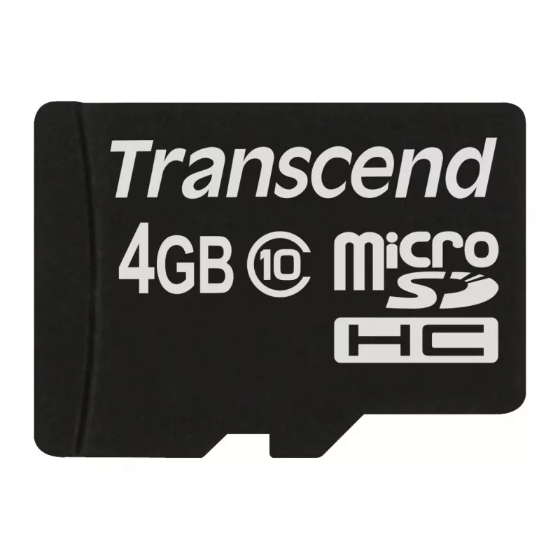 Flash-muisti Transcend 4GB MicroSDHC Class 10 TS4GUSDC10