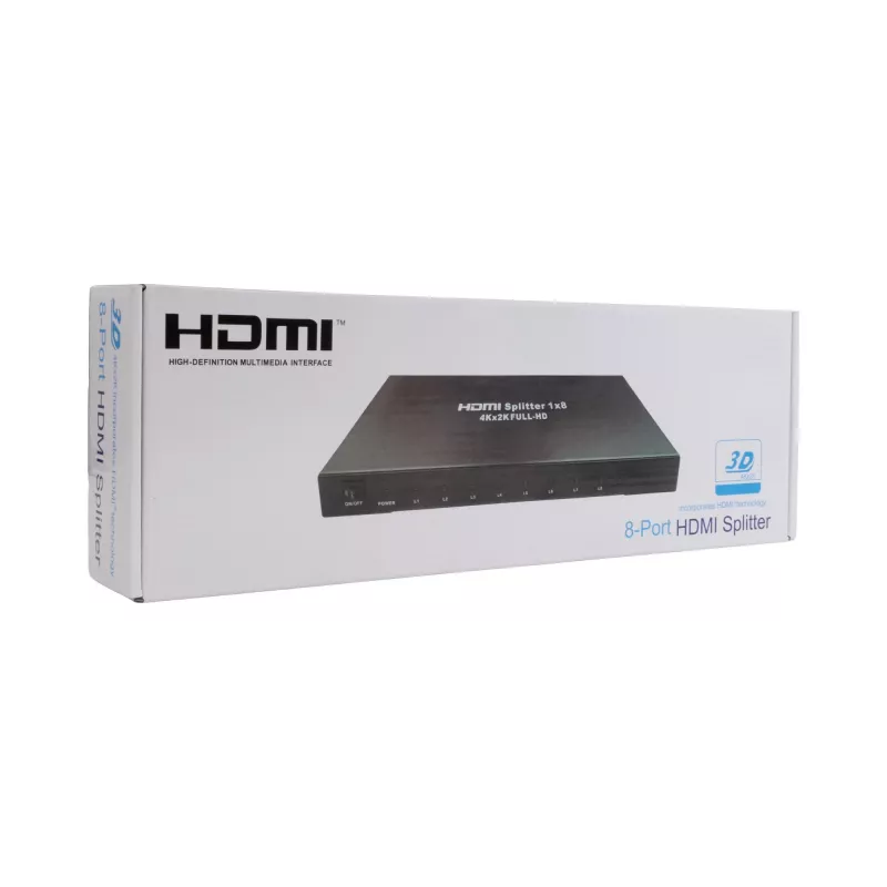 Sbox HDMI-8-V2 HDMI-jakaja 1x8 4K@30 Hz