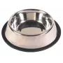 Trixie 24854 koiran/kissan ruokakuppi – ruostumaton teräs, 1,75 l, 30 cm, musta, liukumattomat jalat, konepesun kestävä
