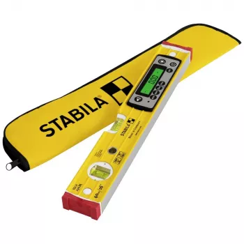 Vesivaaka STABILA TECH 196 DL 19830, digitaalinen 40 cm, tarkkuus 0,5 mm/m, luistamaton, laukulla