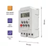 Elektroninen DIN-kiskokello QOLTEC PC0629 — 24V syöttö, 16A lähtö