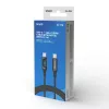 Savio CL-174 USB-C–USB-C-kaapeli, 100 W, Power Delivery/Quick Charge, digitaalinäyttö, 1 m, vihreä