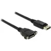 DisplayPort-kaapeli DeLOCK 85114 1 m uros-uros musta