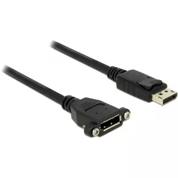 DisplayPort-kaapeli DeLOCK 85114 1 m uros-uros musta
