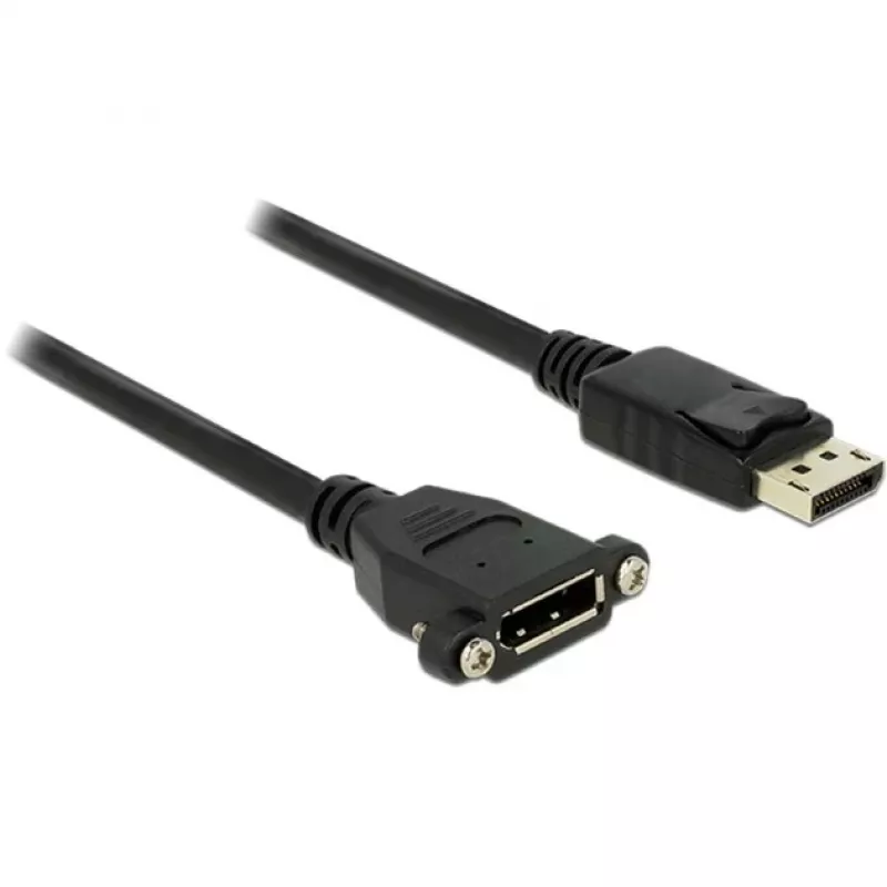 DisplayPort-kaapeli DeLOCK 85114 1 m uros-uros musta