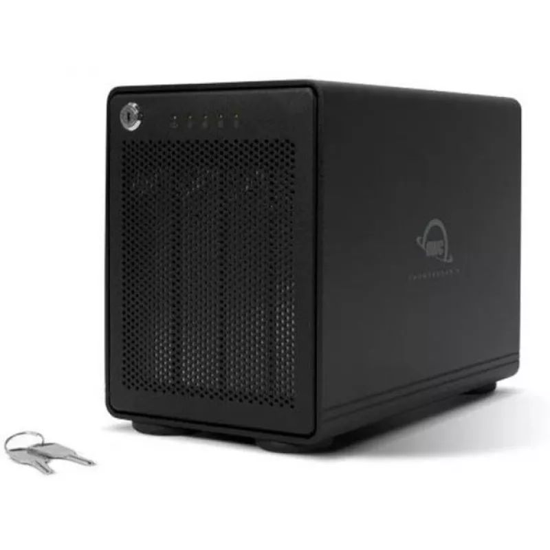 ThunderBay 4 (musta, 4-paikkainen Thunderbolt 3 -ulkoinen asemakotelo)