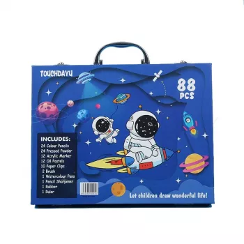 Taidemaalaussarja Extralink Blue Astronaut — 88 osaa (värit, siveltimet, tarvikkeet)