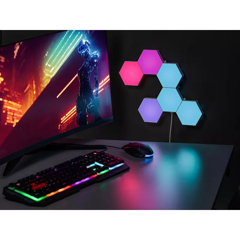Upotettava RGB-LED-paneeli TRACER Smart Hexagon Tracer 47256 Ambience TRAOSW47256