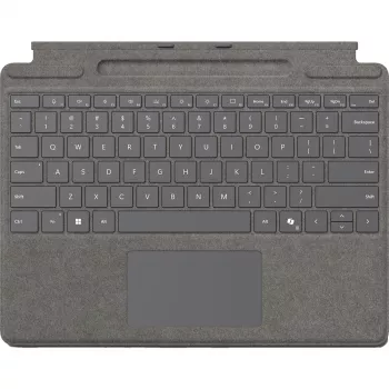 Microsoft Surface Pro -näppäimistö QWERTZ saksa kynäsäilytyksellä platina