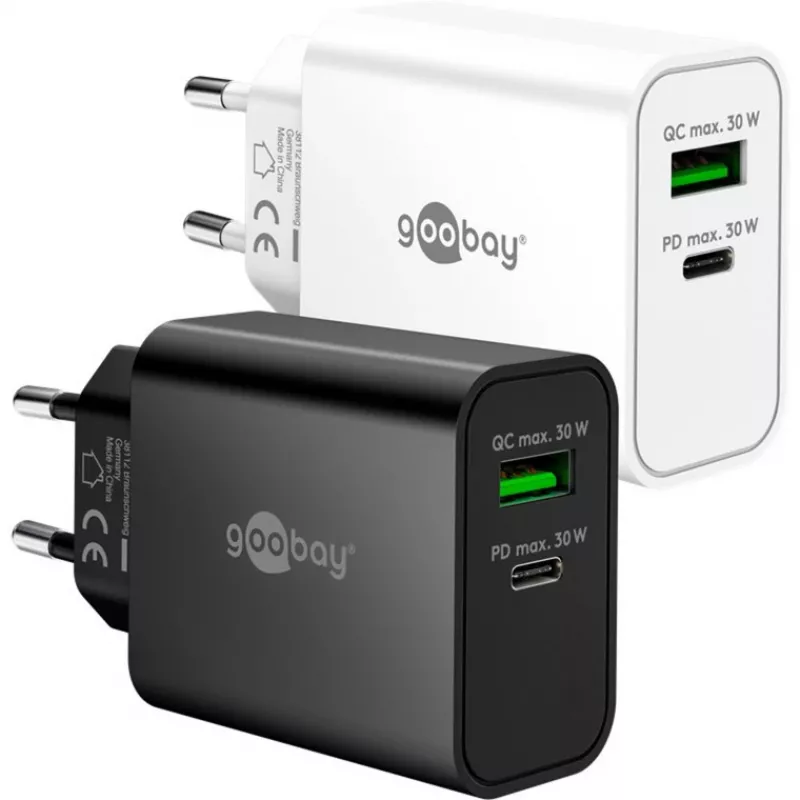 Goobay USB-C PD GaN -pikalaturi 30 W musta (75335)