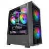 Tacens Mars MC-VORTEX mATX-kotelo, musta, 3 x 120 mm FRGB-tuuletinta