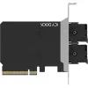 PCIe-sovitinkortti icybox MB312M4P-B — 2× M.2 NVMe PCIe 4.0 x8 -väylään (bifurkaatio)