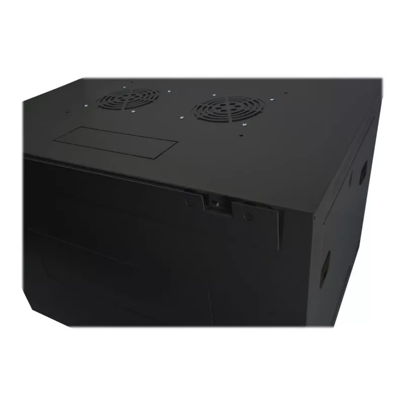 DIGITUS Dynamic Basic DN-19 16-U-EC-SW - kaappi - verkkokaappi - seinäasennukseen - RAL 9005 - 16U - 48,3 cm (19