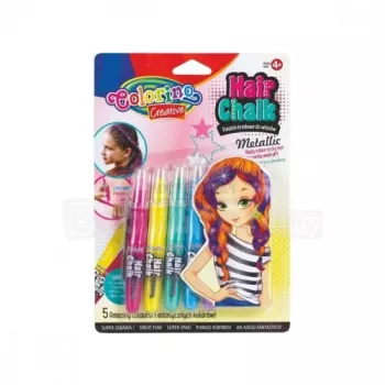Colorino Creative Hair chalk Metallic 5 väriä