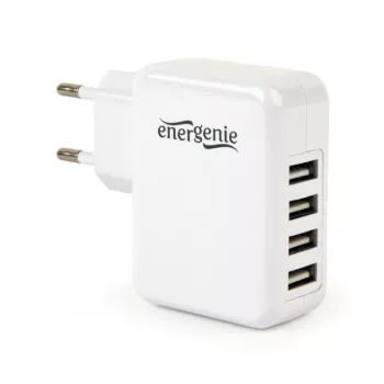 USB-laturi universaali valkoinen/4-porttinen EG-U4AC-02 GEMBIRD