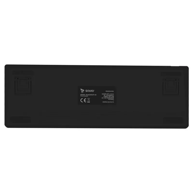 SAVIO BLACKOUT X2 BROWN mekaaninen pelinäppäimistö 61 näppäintä 60 % USB QWERTY RGB Outemu Brown
