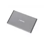 Ulkoinen HDD/SSD-kotelo NATEC Rhino GO — 2,5 tuumaa SATA, 9,5 mm, USB 3.0, alumiini, harmaa, jopa 4 TB