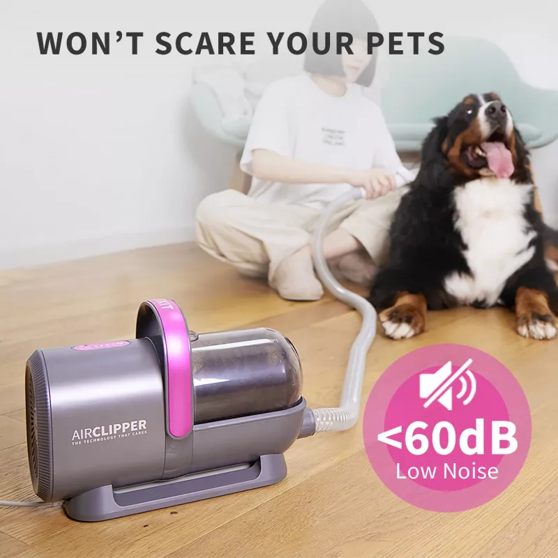 PETKIT AirClipper 5-in-1 LM4 lemmikin turkinhoitosarja imurilla, harmaa/valkoinen